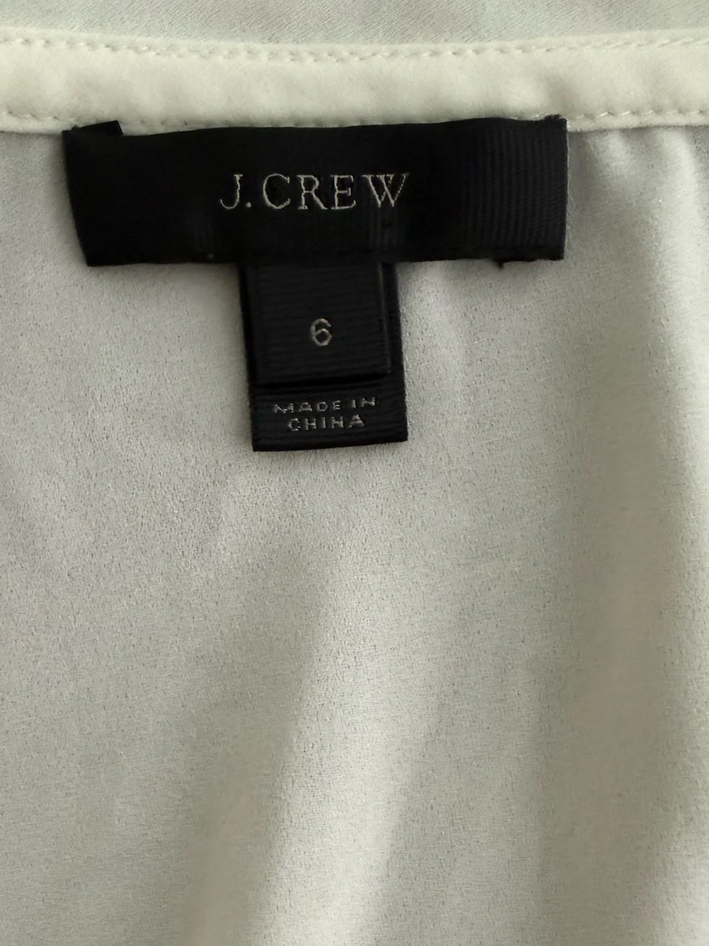 J. Crew Cream Layered Chiffon Cap-Sleeve Blouse